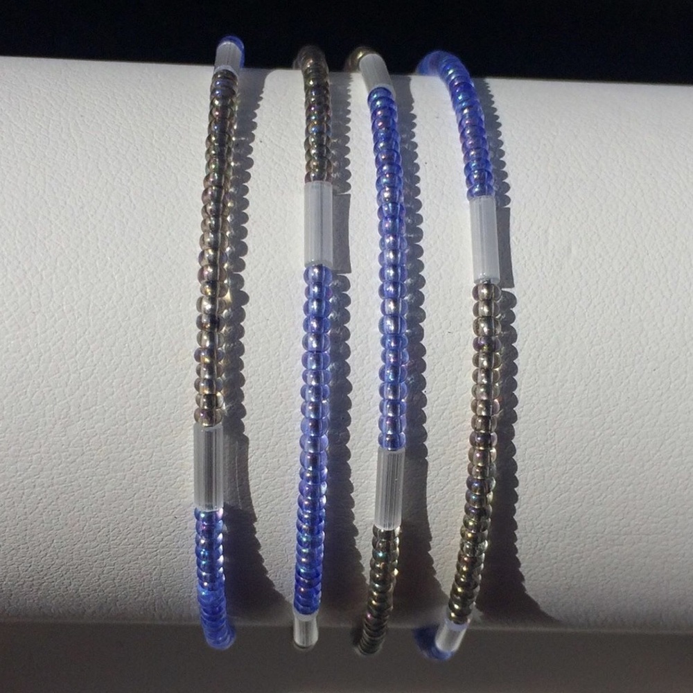 Handmade memory wire bracelet